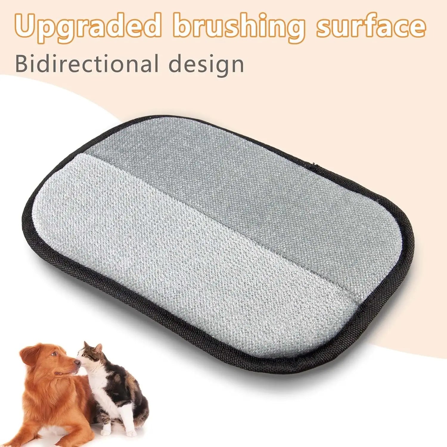 Pipidodo Universal Pet Hair Removal Grooming Gloves - Reusable Static Fur Remover Mitts, Multi-Pack for Furniture and Bedding