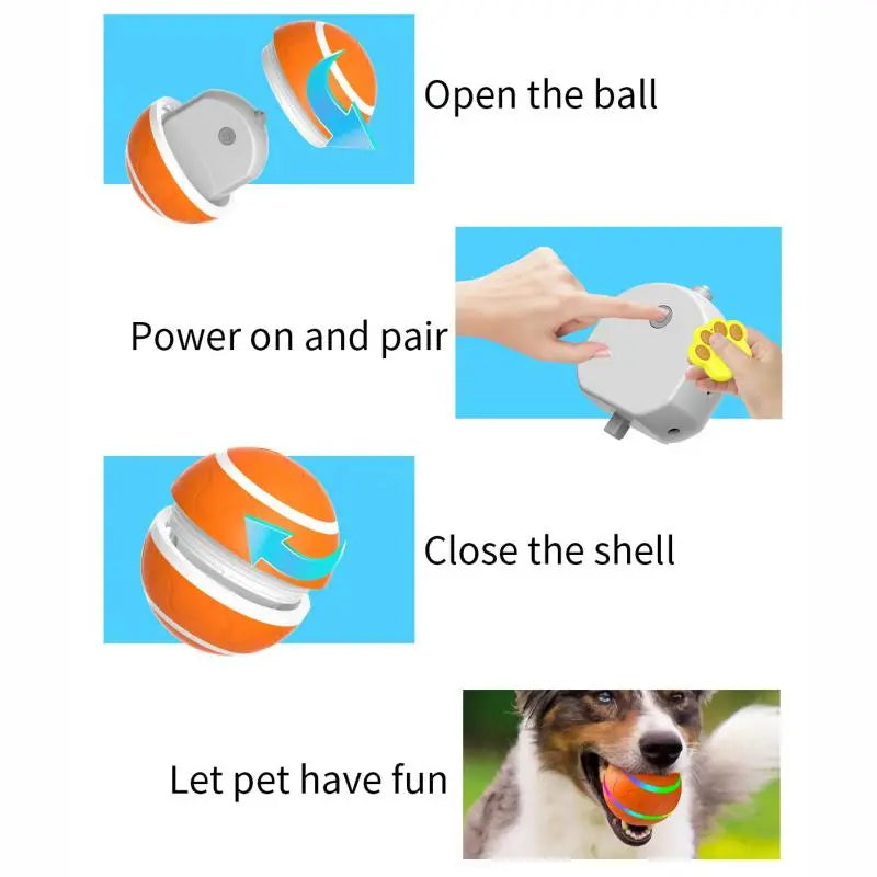 Interactive Dog Toys: Dog Ball [Newly Upgraded] - Durable, Motion Activated Automatic Rolling Ball Toys for Small, Medium, and Large Dogs, USB Rechargeable Springtok