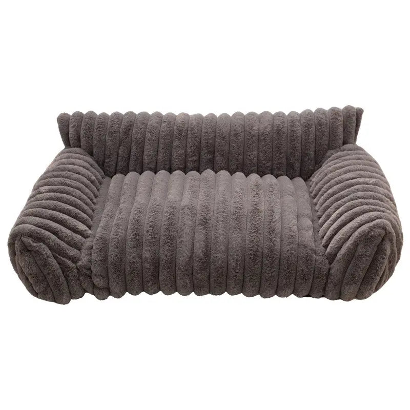 Fluffy Fleece Pet Sofa Bed with 4 Styles, Premium Soft Fluffy Sofas, Thick Mat, Outdoor Dog Bed, Washable Pet, Soft Cozy, Removable Washable Cover, All-Season Cozy for Indoor Cats, Suitable for Outdoor Use