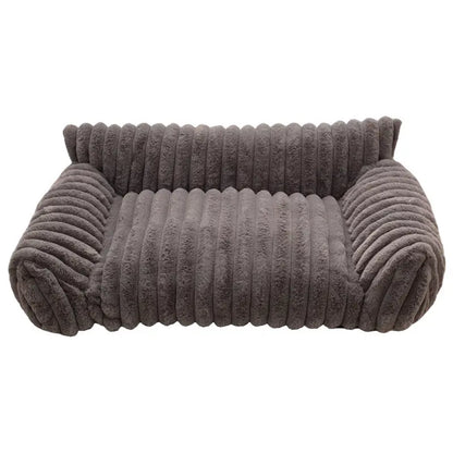 Fluffy Fleece Pet Sofa Bed with 4 Styles, Premium Soft Fluffy Sofas, Thick Mat, Outdoor Dog Bed, Washable Pet, Soft Cozy, Removable Washable Cover, All-Season Cozy for Indoor Cats, Suitable for Outdoor Use